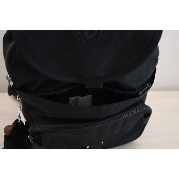 Kipling KI9450 Unisex Small Black Tonal Queenie Backpack - Picture 11 of 12